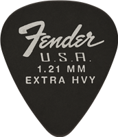 Fender Médiator 351 Shape, Dura-Tone 1.21, Black (12)