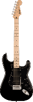 Squier, Sonic™ Stratocaster® HSS, Maple Fingerboard, Black Pickguard, Black