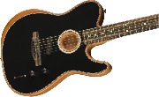 Fender, American Acoustasonic™ Telecaster®, Ebony Fingerboard, Black