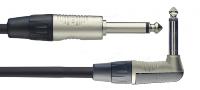 Câble professionnel instrument, jack/ jack coudé, série
