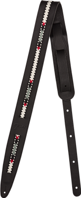 Fender, Paramount Acoustic Leather Strap, Black