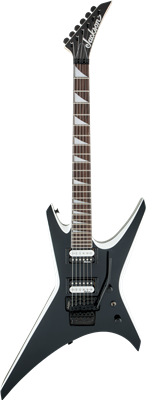 Jackson, JS Series Warrior™ JS32, Amaranth Fingerboard, Black with White Bevels