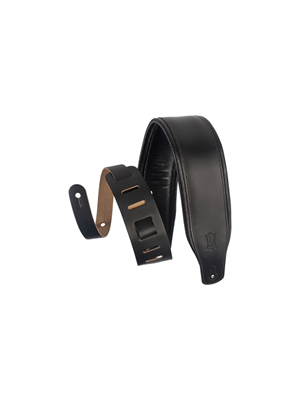 Courroie guitare rembourée avec rebort de confort black