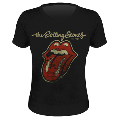 T-shirt Femme The Rolling Stones Plastered tongue - M