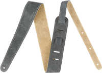Fender 2" Suede Strap, Gray/Tan, Reversible