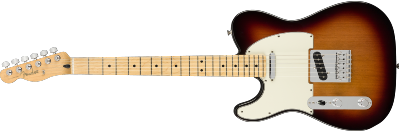 Fender, Player Telecaster® Left-Handed, Maple Fingerboard, 3-Color Sunburst