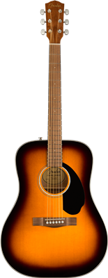 Fender, FSR CD-60S Dreadnought, Walnut Fingerboard, Exotic Flame Maple