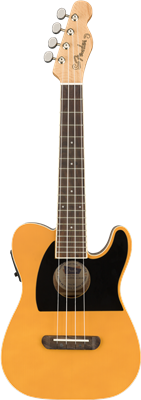 Fender, Fullerton Tele® Uke, Butterscotch Blonde