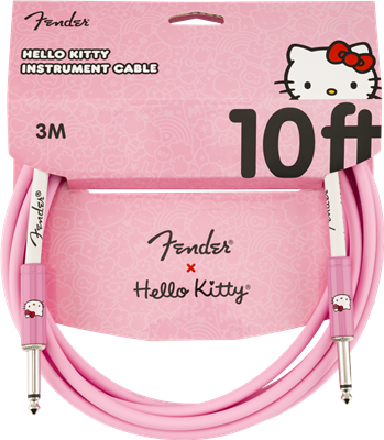 Fender, Cable Jack 5.5 m Hello Kitty Série Limitée