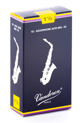 Anches Vandoren saxophone Alto force 1,5 - Boîte de 10
