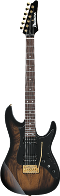 Ibanez, Guitare AZ41P1EW Premium Natural Gray Burst