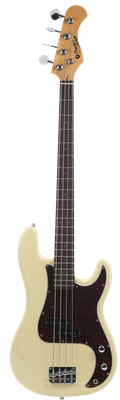 Prodipe Guitars, Basse PB80RA 4 cordes Vintage White