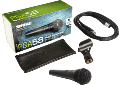 Shure, Micro voix XLR interrupteur