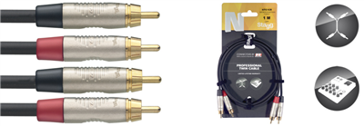 Câble bretelle - RCA m / RCA m 1m - série