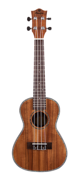 Prodipe Guitars, Ukulele Concert (Dos Bombé) BC2380 - 23" Koa