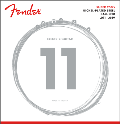 Cordes Fender pour guitare électrique - Nickel 11-49