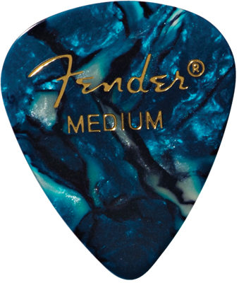 Fender Médiator 351 Shape, Ocean Turquoise, Medium (12)