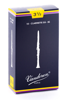 Anches Vandoren Clarinette Sib force 3.5 la boite de 10