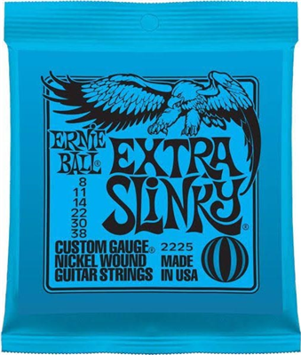 Cordes Guitare Electrique Ernie Ball Extra Slinky 8-11-14-22-30-38