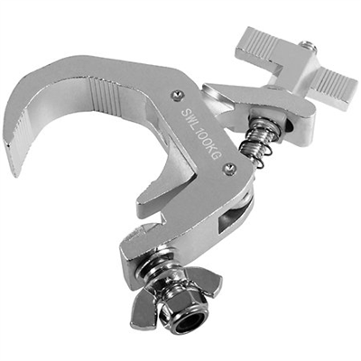 Plugger, crochet clamp Silver Ø40–58 mm 100KG