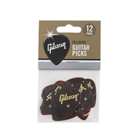 Gibson, Standard Pick Pack (12 Pack, Tortoise), Heavy, Guitar Picks