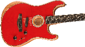 Fender, American Acoustasonic® Strat®, Ebony Fingerboard, Dakota Red