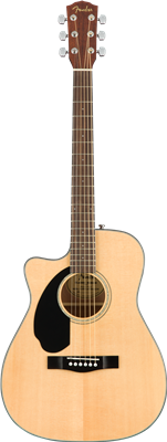 Fender, CC-60SCE Concert LH, Walnut Fingerboard, Natural