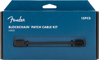 Fender, Fender® Blockchain Patch Cable Kit, Black, Large