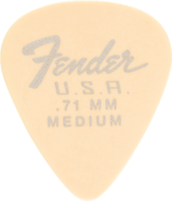 Fender Médiator 351 Shape, Dura-Tone .71, Olympic White (12)