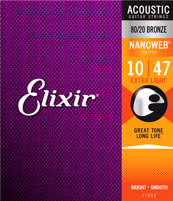 Cordes Acoustiques Elixir Extra Light Nanoweb