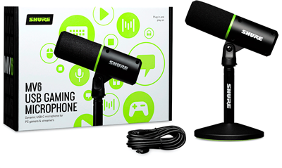 SHURE - SSE MV6  Bureau / Podcast - Microphone de Gaming USB
