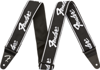 Fender® Running Logo Strap, Black
