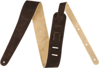 Fender 2" Suede Strap, Brown/Tan, Reversible