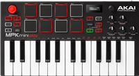 Akai Professional, Clavier-maître USB 25 mini touches, 8 pads, écran LED, 128 so