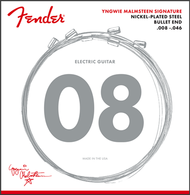 Fender, Yngwie Malmsteen Signature Electric Guitar Strings, .008-.046 Gauges, Ni
