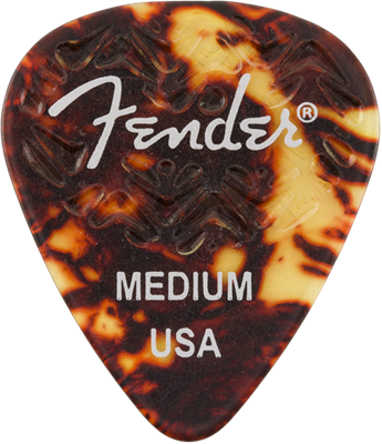 Médiators Fender 351 Shape, Tortoise Shell, Medium (6) Sedona