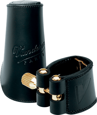 Vandoren, Ligature cuir + couvre bec cuir pour sax alto