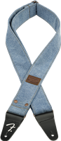 Fender, Sangle x Wrangler® Riveted Denim Strap, Light Indigo