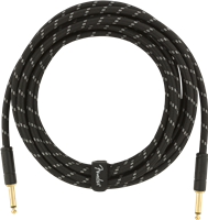 Fender Deluxe Series Instrument Cable, Straight/Straight, 18,6', Black Tweed