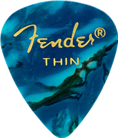 Fender Médiator 351 Shape, Ocean Turquoise, Thin (12)