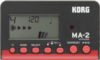 Métronome Korg MA-2 compact multi-fonction - Rouge