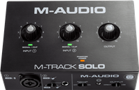 M-Audio, MTRACK-SOLO Interface audio 2 canaux, 1 entrée combo + 1 instrument