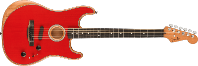 Fender, American Acoustasonic® Strat®, Ebony Fingerboard, Dakota Red