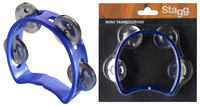 Mini tambourin en plastique avec 4 cymbalettes