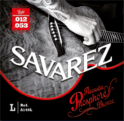 Savarez, Corde Acoustique A140L Phosphore Bronze 12-53