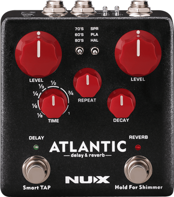 Nux, Pédale Delay et Reverb ATLANTIC