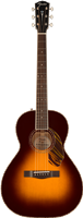 Fender, PS-220E Parlor, Ovangkol Fingerboard, 3-Tone Vintage Sunburst