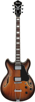 Ibanez, Guitare électrique Bariton AS7328‑TBC – Tobacco Brown