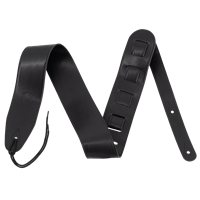 Prodipe, Sangle 65mm CUIR PLEINE FLEUR | NOIRE Doublée Cuir