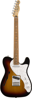 Fender, Deluxe Telecaster® Thinline, Pau Ferro Fingerboard, 3-Color Sunburst